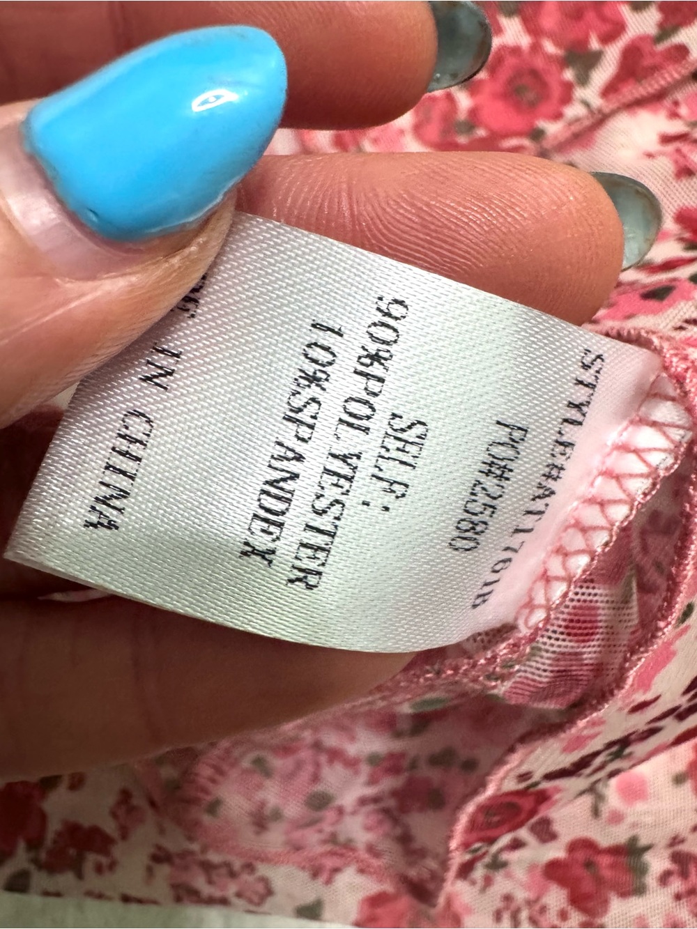 NWT- Annie Wear Floral Lettuce Hem Sheer Mesh Top - Picture 11 of 11